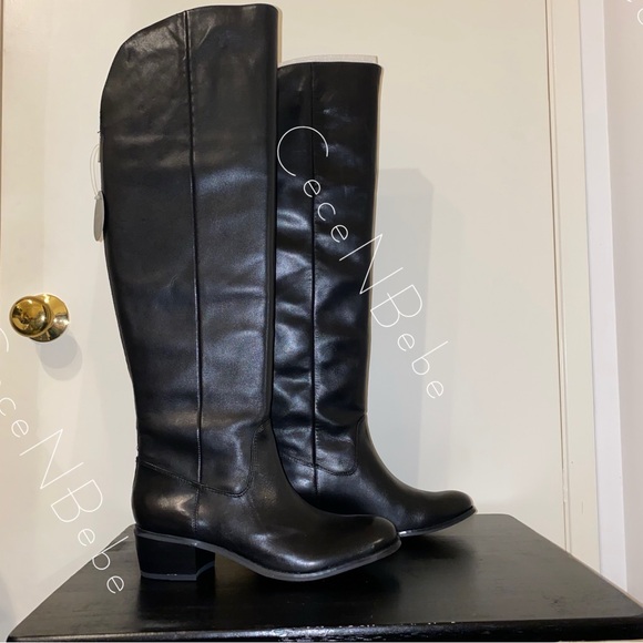 ❤️Leather Over the Knee Back Zip Boots — INC International Concepts —US 7 —Black - Picture 3 of 14